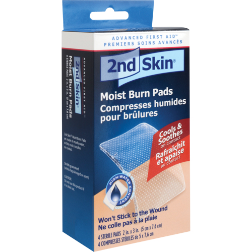 2nd Skin&reg; Moist Burn Pads, 2" x 3", Class 2 M & M Nord Ouest Inc