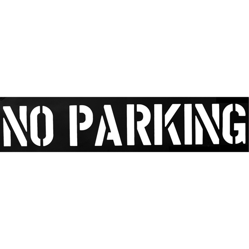 Pochoirs pour parc de stationnement, Anglais, 12" M & M Nord Ouest Inc