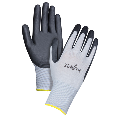 Gants l&eacute;gers enduits et respirants, 11/2T-Grand, R&ecirc;vetement Mousse de nitrile, Calibre 13, Enveloppe en Polyester M & M Nord Ouest Inc