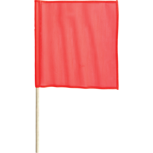 Traffic Safety Flags, Mesh, With Handle M & M Nord Ouest Inc