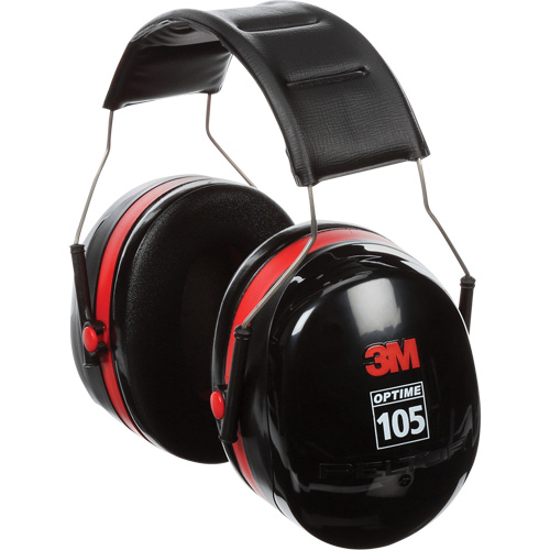 Peltor Optime 105 Series Earmuffs, Headband, 30 NRR dB M & M Nord Ouest Inc