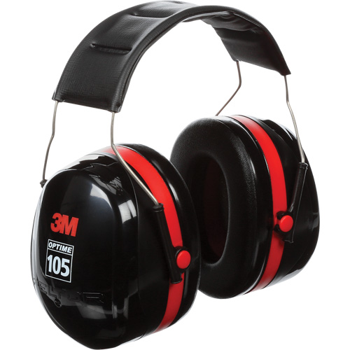 Peltor Optime 105 Series Earmuffs, Headband, 30 NRR dB M & M Nord Ouest Inc