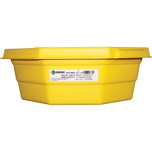 Plateaux Drums-Up Jr, 22,75" lo x 22,75" la x 7,5" h, Cap. de d&eacute;versement 7,5 gal. US M & M Nord Ouest Inc