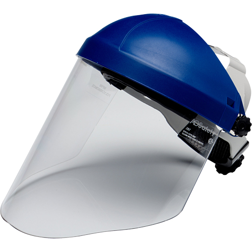 Ratchet Headgear with Faceshield, Polycarbonate, Ratchet Suspension M & M Nord Ouest Inc