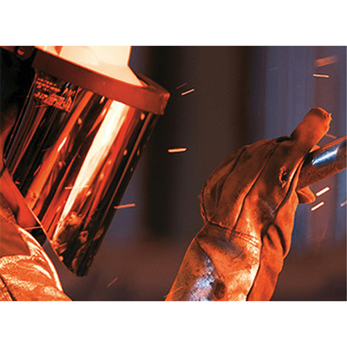 Ratchet Headgear with Faceshield, Polycarbonate, Ratchet Suspension M & M Nord Ouest Inc