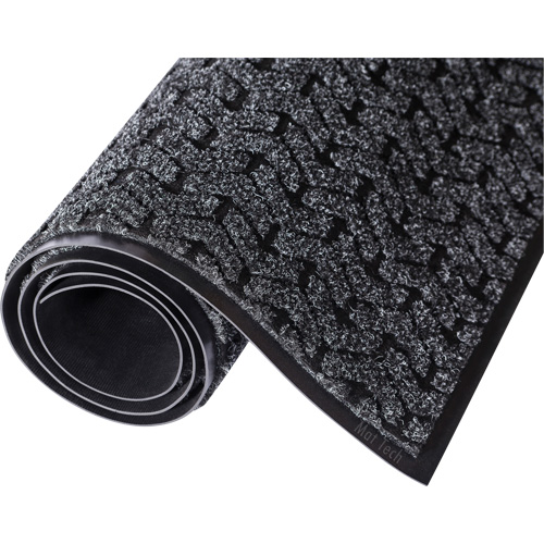 Tapis de couloir Tire-Track, Essuie-pieds/grattoir, 4' x 6' x 3/8", Charbon M & M Nord Ouest Inc