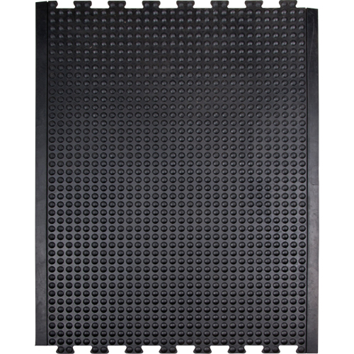 Tapis antifatigue en d&ocirc;me, &agrave; bulles, 3' x 4' x 1/2", Noir, Caoutchouc M & M Nord Ouest Inc