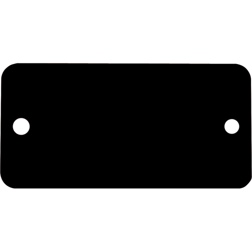 Blank Tags, Aluminum, 3" W x 1" H M & M Nord Ouest Inc
