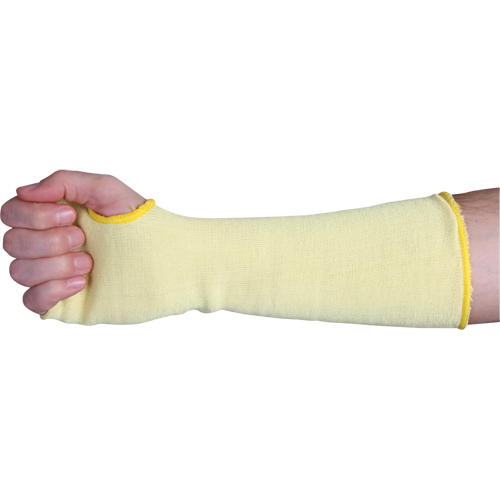 2-Ply Cut-Resistant Sleeves, Kevlar&reg;, 22", ANSI/ISEA 105 Level 3, Yellow M & M Nord Ouest Inc