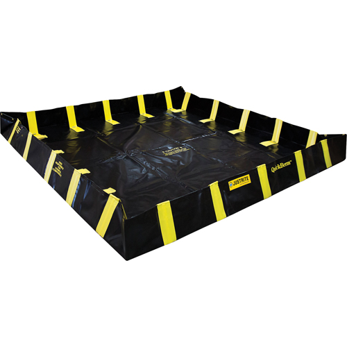 Bermes de confinement avec supports int&eacute;rieurs de parois QuickBerm , Capacit&eacute; 1075 gal. US, 12' la x 12' lo x 12" h, Support &agrave; encliqueter M & M Nord Ouest Inc