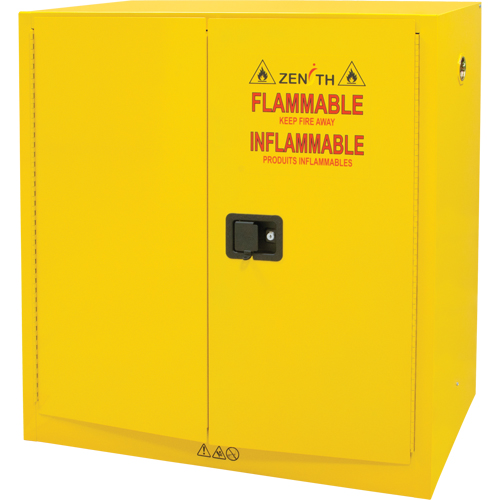 Flammable Storage Cabinet, 30 gal., 2 Door, 43" W x 44" H x 18" D M & M Nord Ouest Inc