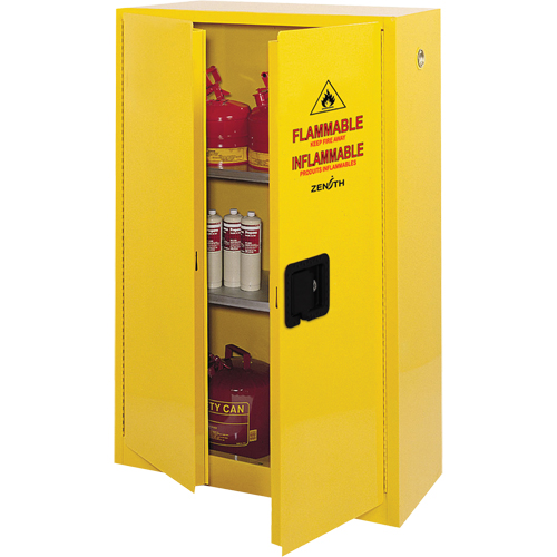 Armoire pour produits inflammables, 45 gal., 2 Porte(s), 43" La x 65" h x 18" p M & M Nord Ouest Inc