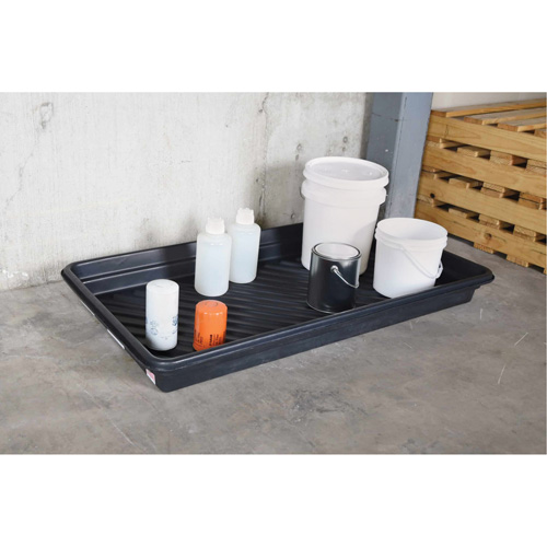 Ultra-Utility Trays&reg;, 12" L x 48" W x 4.75" H, 12 gal. Spill Capacity M & M Nord Ouest Inc