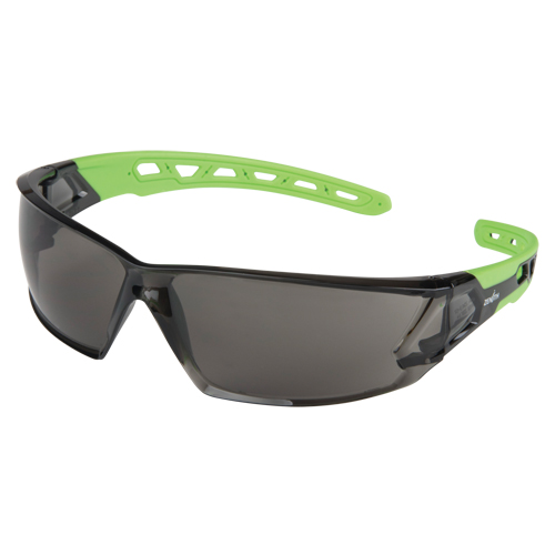 Lunettes de s&eacute;curit&eacute; s&eacute;rie Z2500, Lentille Grise/fum&eacute;e, Anti-&eacute;gratignures, ANSI Z87+/R&eacute;pond ou surpasse la norme CSA Z94.3 M & M Nord Ouest Inc