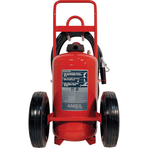 Extincteurs Red Line sur roues, BC, Capacit&eacute; 125 lb M & M Nord Ouest Inc