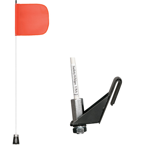 Safety Whip&reg; Light-Duty Whips, Window Mount, 5' High, Orange M & M Nord Ouest Inc