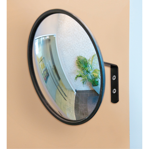 Convex Mirror with Bracket, Indoor/Outdoor, 12" Diameter M & M Nord Ouest Inc