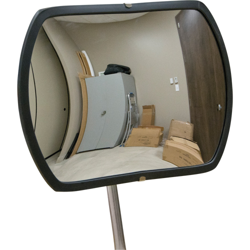 Roundtangular Convex Mirror with Telescopic Arm, 12" H x 18" W, Indoor/Outdoor M & M Nord Ouest Inc