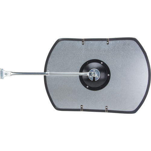Roundtangular Convex Mirror with Telescopic Arm, 12" H x 18" W, Indoor/Outdoor M & M Nord Ouest Inc