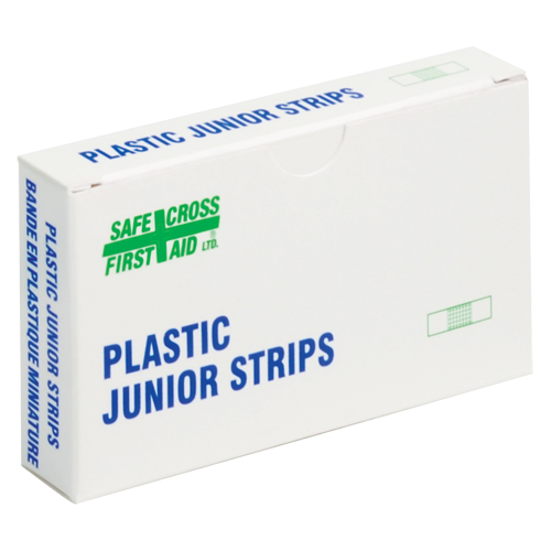 Bandages en bandes Juniors, Rectangulaire/carr&eacute;e, 1-1/2", Plastique, Non st&eacute;rile M & M Nord Ouest Inc