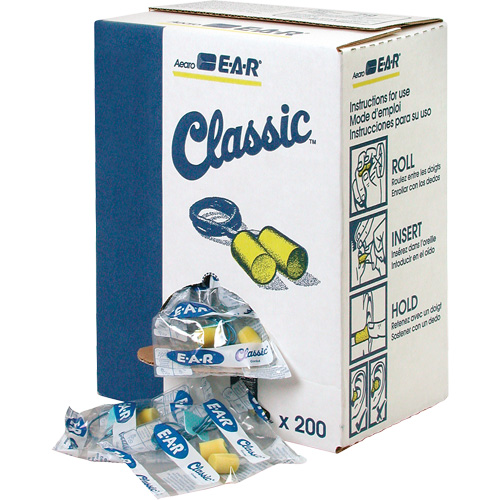 E-A-R Classic Earplugs, Bulk - Polybag, Corded M & M Nord Ouest Inc