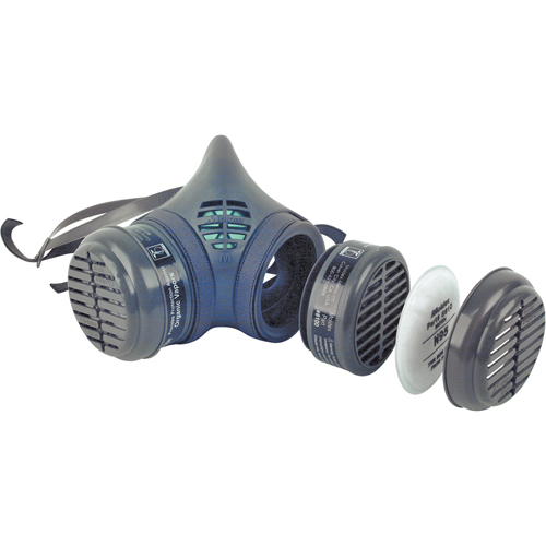 Respirateur &agrave; demi-masque assembl&eacute; de la s&eacute;rie 8000, &eacute;lastom&egrave;re/Thermoplastique, Moyen M & M Nord Ouest Inc