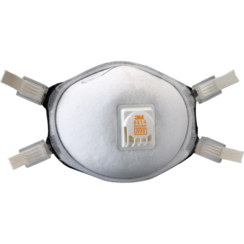 Respirateurs contre les particules 8214 pour soudage, N95, Certifi&eacute; NIOSH M & M Nord Ouest Inc