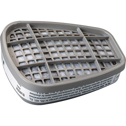 6000 Series Respirator Cartridges, Gas/Vapour Cartridge, Acid Gas M & M Nord Ouest Inc