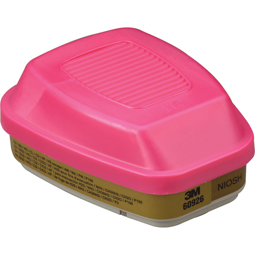 6000 Series Respirator Cartridges, Gas/Vapour Cartridge, Multi-Gas/Vapour/P100 M & M Nord Ouest Inc