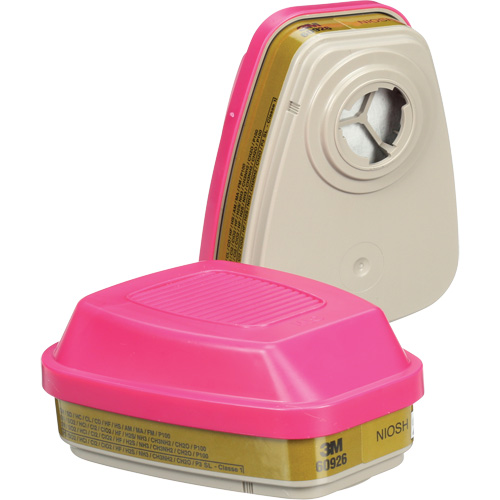 6000 Series Respirator Cartridges, Gas/Vapour Cartridge, Multi-Gas/Vapour/P100 M & M Nord Ouest Inc