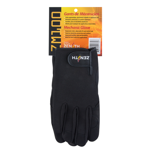 Gants pour m&eacute;canicien ZM100, Paume Synth&eacute;tique, Taille T-Grand M & M Nord Ouest Inc