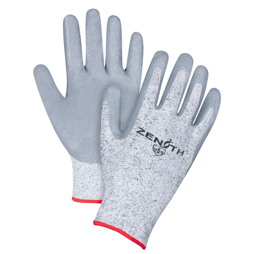 Gants &eacute;lastiques sans coutures r&eacute;sistants &agrave; la coupe, Taille Petit/7, Calibre 13, Rev&ecirc;tement Nitrile, Enveloppe en PEHP, ANSI/ISEA 105 niveau 2/EN 388 niveau 3 M & M Nord Ouest Inc