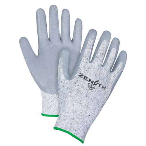 Gants &eacute;lastiques sans coutures r&eacute;sistants &agrave; la coupe, Taille Moyen/8, Calibre 13, Rev&ecirc;tement Nitrile, Enveloppe en PEHP, ANSI/ISEA 105 niveau 2/EN 388 niveau 3 M & M Nord Ouest Inc