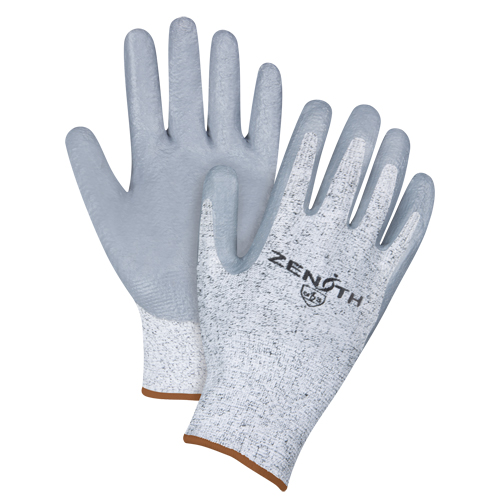Gants &eacute;lastiques sans coutures r&eacute;sistants &agrave; la coupe, Taille Grand/9, Calibre 13, Rev&ecirc;tement Nitrile, Enveloppe en PEHP, ANSI/ISEA 105 niveau 2/EN 388 niveau 3 M & M Nord Ouest Inc