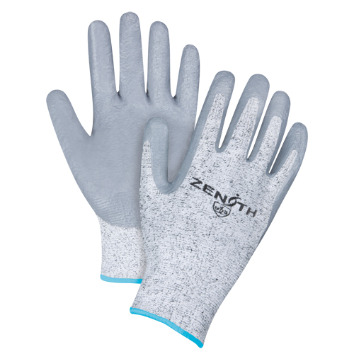 Gants &eacute;lastiques sans coutures r&eacute;sistants &agrave; la coupe, Taille T-Grand/10, Calibre 13, Rev&ecirc;tement Nitrile, Enveloppe en PEHP, ANSI/ISEA 105 niveau 2/EN 388 niveau 3 M & M Nord Ouest Inc