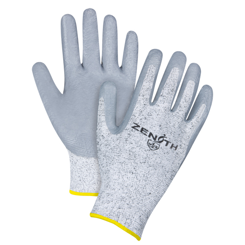 Gants &eacute;lastiques sans coutures r&eacute;sistants &agrave; la coupe, Taille 2T-Grand/11, Calibre 13, Rev&ecirc;tement Nitrile, Enveloppe en PEHP, ANSI/ISEA 105 niveau 2/EN 388 niveau 3 M & M Nord Ouest Inc