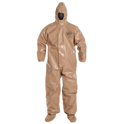 Combinaison de protection Tychem 5000 avec capuchon, Petit, Brun M & M Nord Ouest Inc