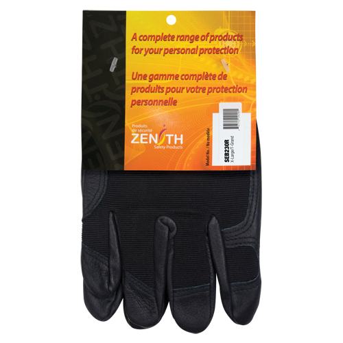 ZM300 Mechanic's Gloves, Grain Leather Palm, Size X-Large M & M Nord Ouest Inc