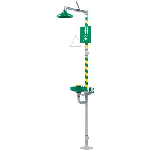 Combination Emergency Shower and Eye/Face Wash Stations, Pedestal M & M Nord Ouest Inc