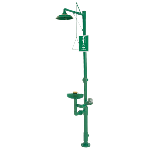 Combination Emergency Shower & Eye/Face Wash Station, Pedestal M & M Nord Ouest Inc