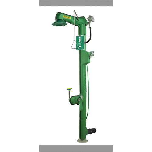 Heat-Traced Combination Emergency Shower & Eye/Face Wash Station, Wall-Mount M & M Nord Ouest Inc