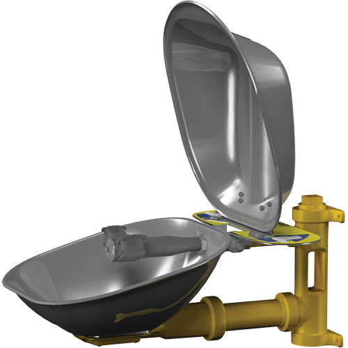 Halo Eyewash Stations, Wall-Mount Installation, Stainless Steel Bowl M & M Nord Ouest Inc