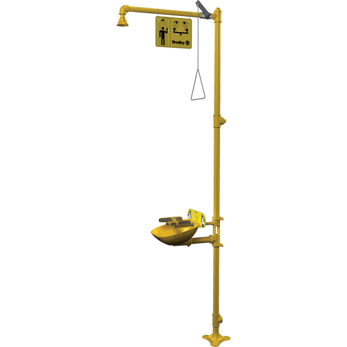Combinaison de douche d'urgence & douche oculaire Halo M & M Nord Ouest Inc