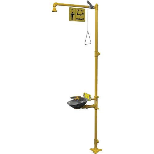 Halo Combination Emergency Shower & Eyewash Station M & M Nord Ouest Inc