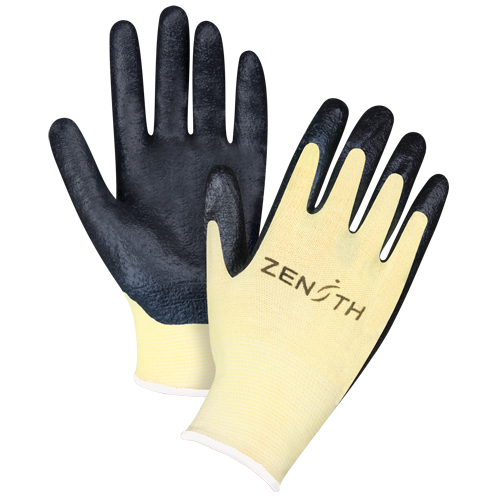 Gants r&eacute;sistants &agrave; la coupe avec prise sup&eacute;rieure, Taille 12/3T-Grand, Calibre 13, Rev&ecirc;tement Mousse de nitrile, Enveloppe en Aramide, ANSI/ISEA 105 niveau 3/EN 388 niveau 5 M & M Nord Ouest Inc