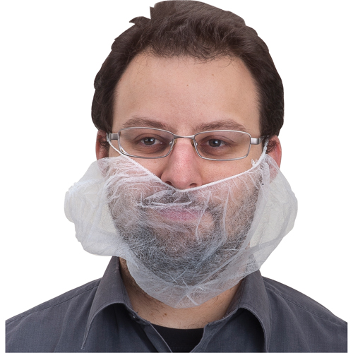 Beard Nets, Polypropylene, White M & M Nord Ouest Inc