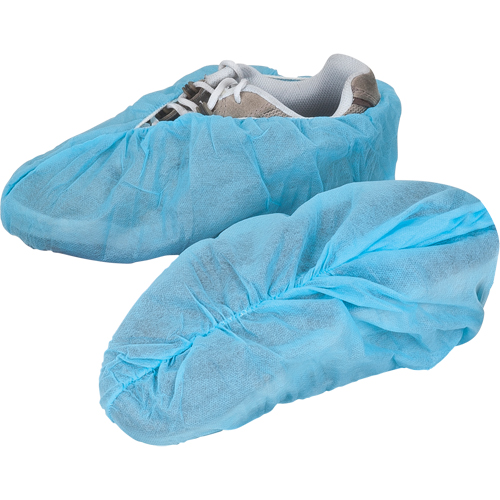Shoe Covers, Large, Polypropylene, Blue M & M Nord Ouest Inc