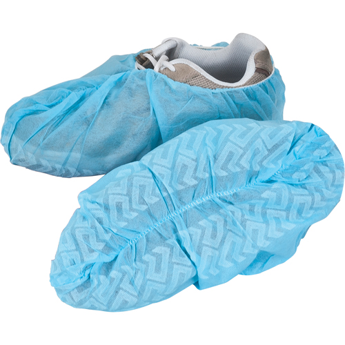 Shoe Covers, X-Large, Polypropylene, Blue M & M Nord Ouest Inc
