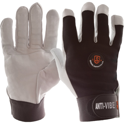 Gants antivibrations Air Glove, Taille Moyen, Paume Cuir perl&eacute; M & M Nord Ouest Inc