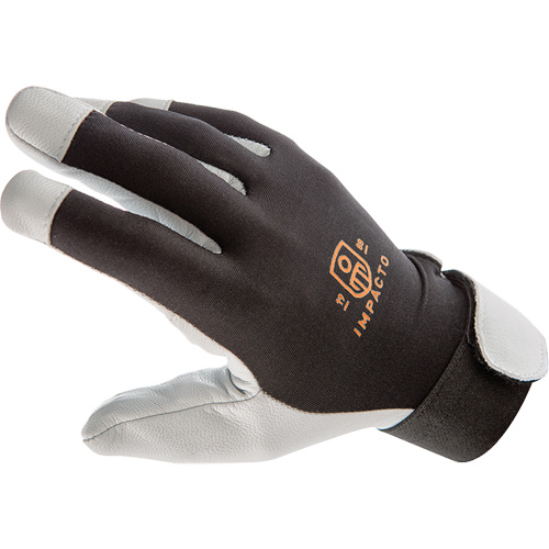 Gants antivibrations Air Glove, Taille Moyen, Paume Cuir perl&eacute; M & M Nord Ouest Inc